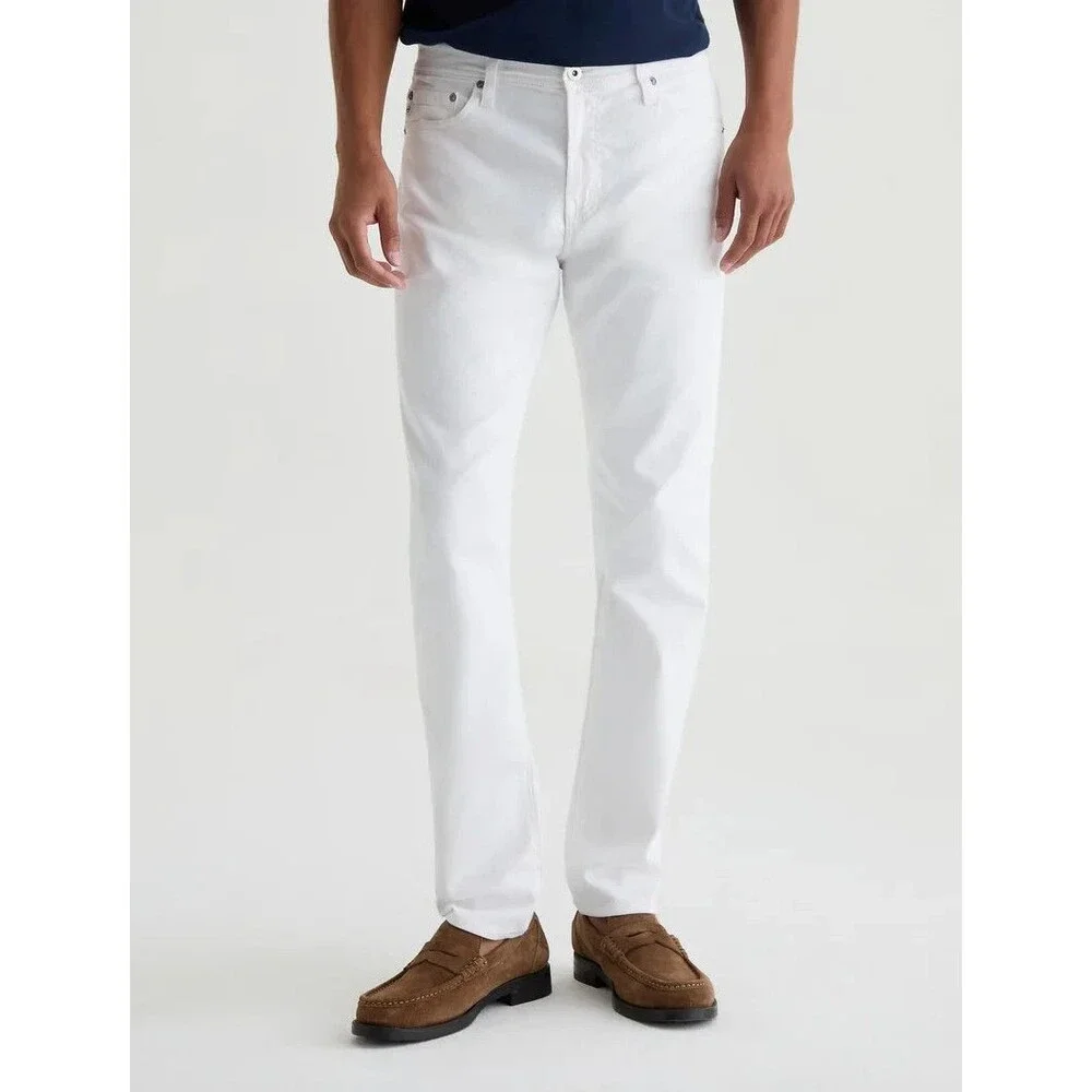 AG JEANS Mens Size 31x34 White Wash Modern Slim Denim TELLIS $198
